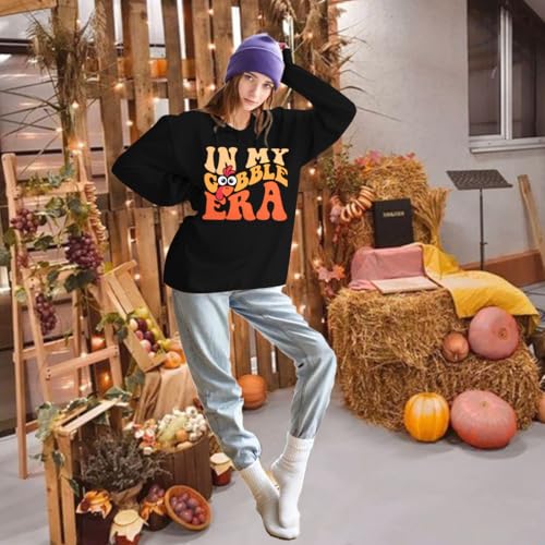 FAYALEQ Thanksgiving Sweatshirt for Women Gobble Turkey Graphic Pullover - image 5