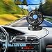 Anpress 12V Car Mini Electric Fan 360 Rotating Strong Wind Car Fan Car Air Conditioner Low Noise Portable Auto Air Cooling Fan