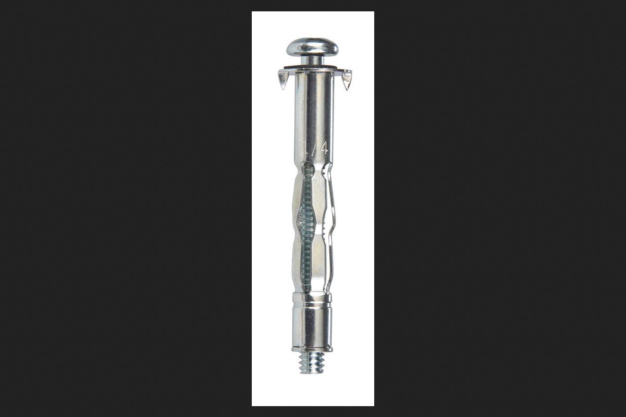 Hillman 1/4 in. Dia. x 1/4 in. Long in. L Metal Pan Head Hollow Wall Anchors 50 pk