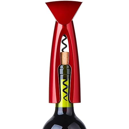 KITVINOUS Easy Wine Opener Twister, Self Pulling Corkscrews for Wine Bottles, Red