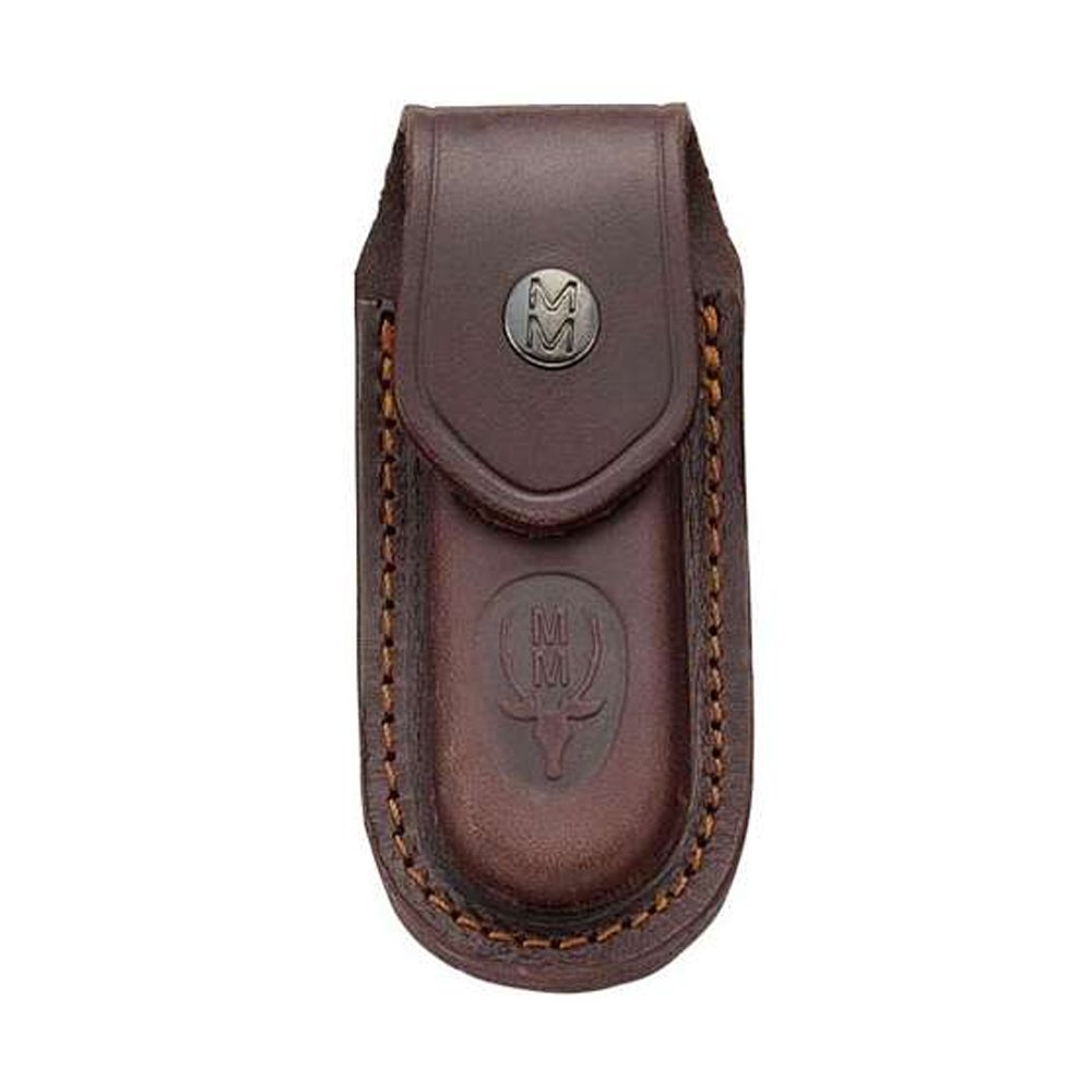 Funda de piel Muela F/25 en color marrón, apto para navajas modelo 25-M, tamaño 125 x 55 mm