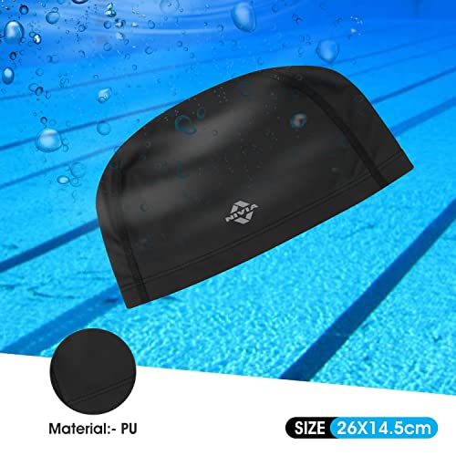 Image of Nivia Uniswim Swimming Cap (Black)