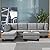Casa Andrea Milano Modern Modern Tufted Micro Suede L Shaped Sectional Sofa Couch with Reversible Chaise & Ottoman from Casa Andrea Milano