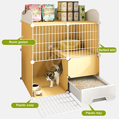 Cage pour cochon d'inde avec dessus métallique protégeant vos petits rongeurs des chats - 6