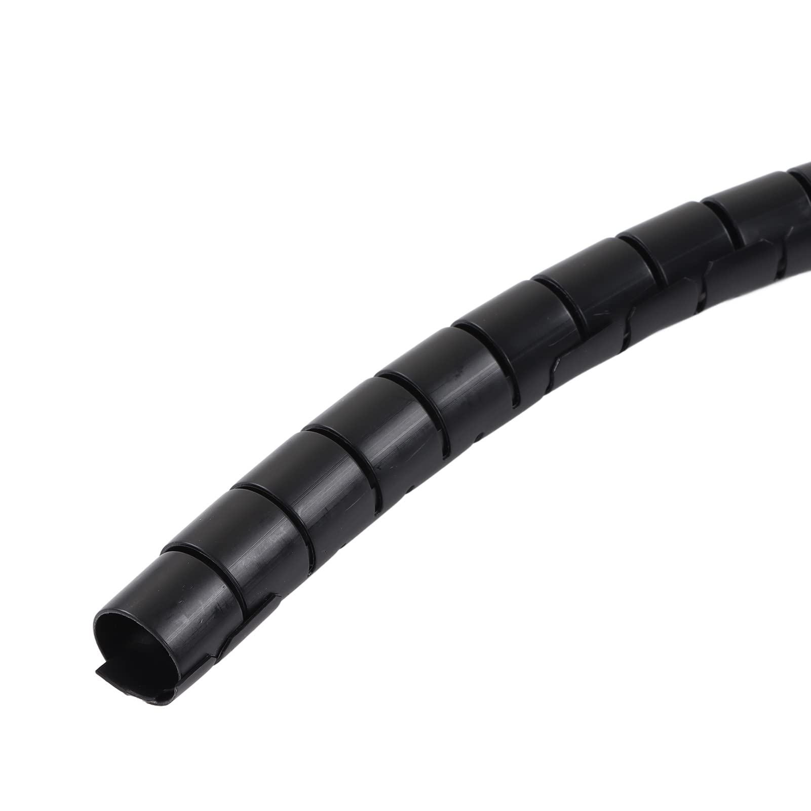 Gaine de Câble Enroulée, Manchons de Protection de Fils de Dérivation Résistants aux Acides Noirs et aux Alcalis, Solides pour la Protection (Diamètre 22mm 50m)