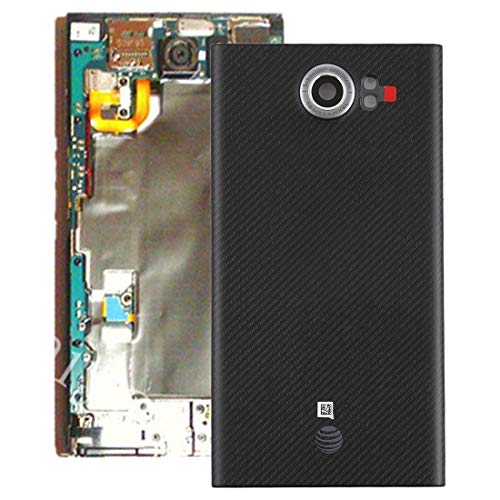 MOBILEACCESSORIES TENGLIN Back Cover with Camera Lens for BlackBerry Priv (US Version)(Black) (Color : Black)