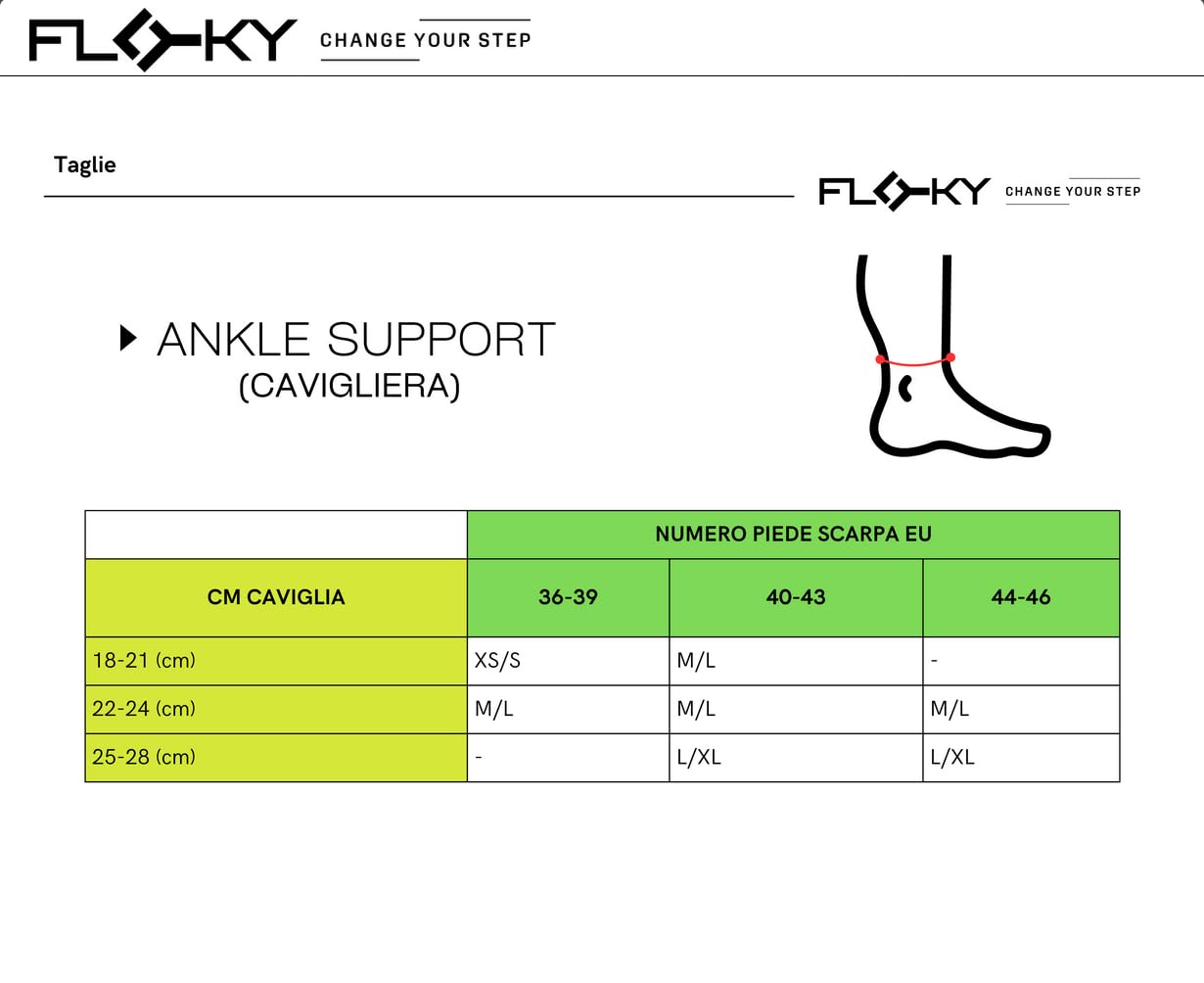 FLOKY Ankle Support Tobillera Biomecánica de Compresión Multisport Tenis Fútbol Padel Estabiliza la Articulación Con Bandas de Silicona Protege los tendones y los músculos.