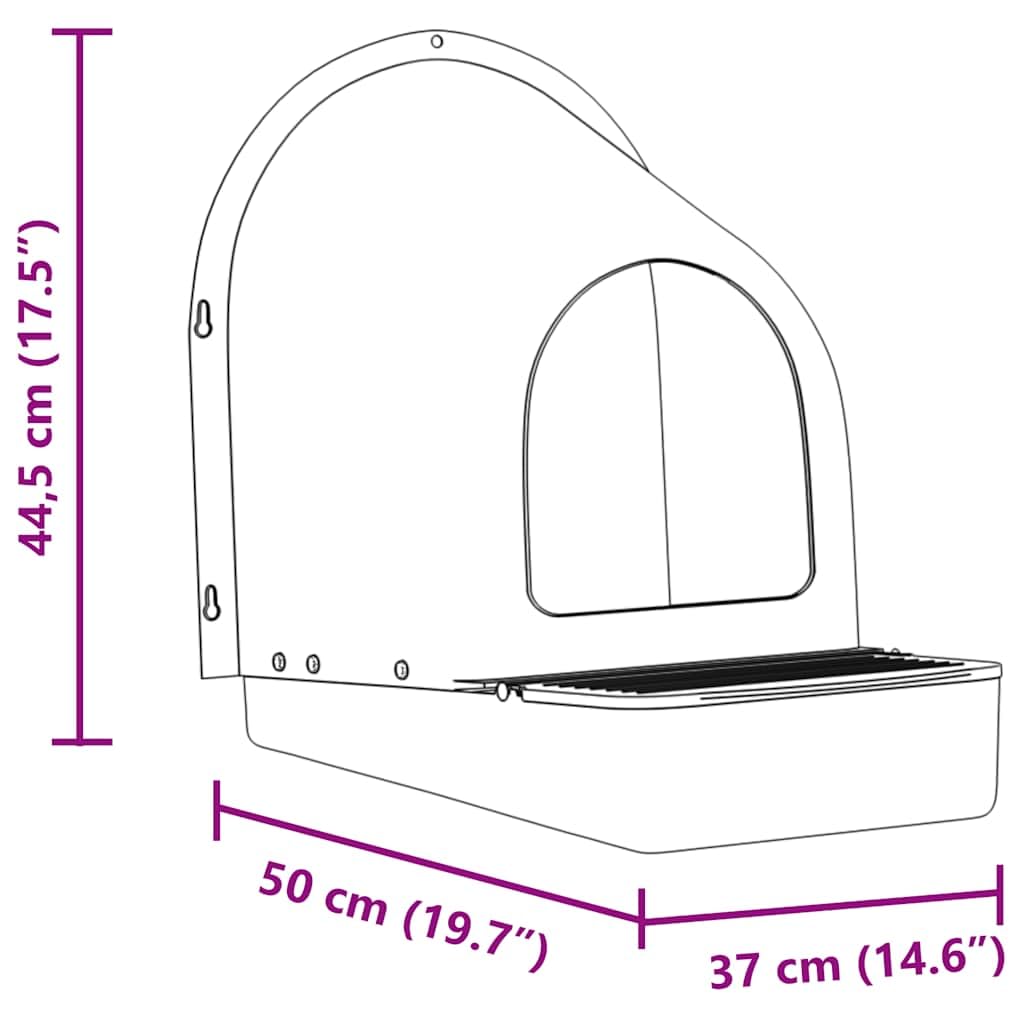 vidaXL Nidos para gallinas (4 Unidades, Montaje en Pared, plástico Verde Oscuro)