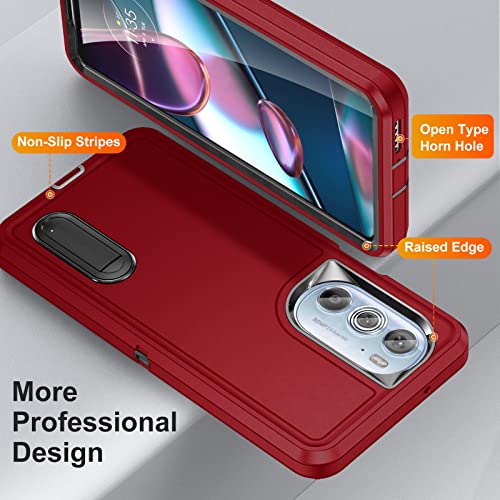 Funda para Moto Edge Plus 2022 protectora de 3 capas silicona antichoque 7