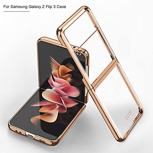 Capa de telefone para Samsung Galaxy Z Flip 3 Capa - Ultra-fina transparente Hard PC Slim Anti-arran