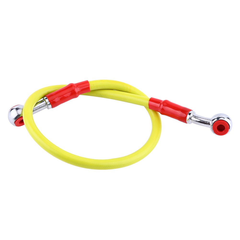 Kit Tubo Freno Moto Universale In Acciaio Intrecciato - 45 Cm O 90 Cm - Connettori M10 In Alluminio Per Motociclette (Colore: Grigio 45cm)