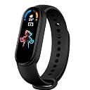 Exxelo Smart M6 Fitband: Heart Rate Monitor Bluetooth Wristband Sports Health Activity Tracker Watch, Suitable for Everyone - Boys and Girls. gallery image