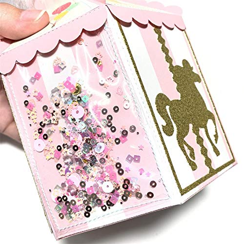 KSCRAFT Carousel Box Metal Cutting Dies Stencils for DIY Scrapbooking/Photo Album Decorative Embossing DIY Paper Cards