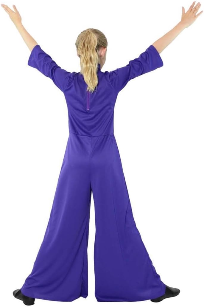 Danzcue Girls Long Sleeve Turtleneck Jumpsuit