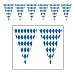 Beistle 120 Foot Oktoberfest Bavarian Check Flag Pennant Banner