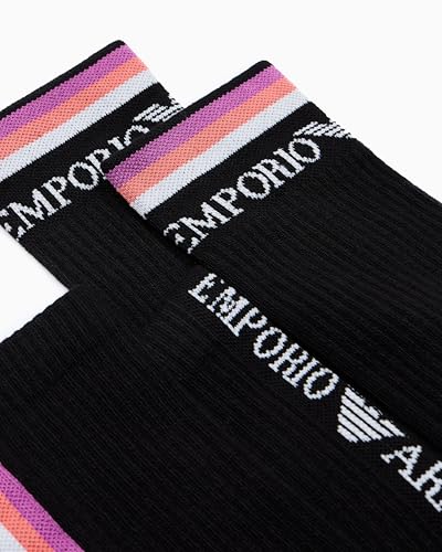 Emporio Armani Women's 2 Pack Logo Short Crew Socks3