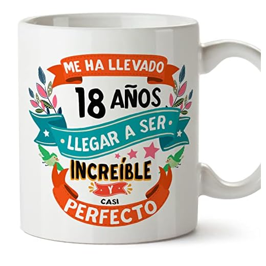 MUGFFINS Tazas 18 Cumpleaños - En Español - Me ha llevado 18 años llegar a ser increíble - 11 oz - Regalo original y divertido