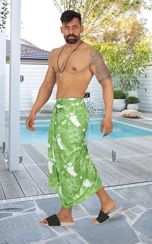 HAPPY BAY Men's Sarong Wraps Bath Swim Pareo Beach2