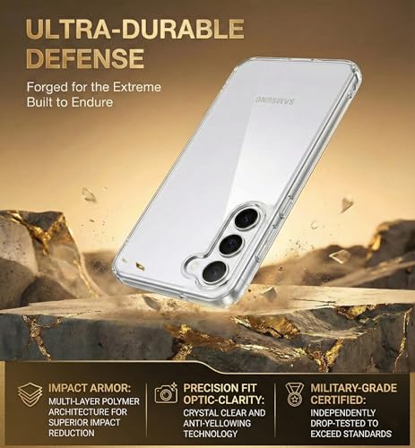 Oprimio Kristallklar Hülle für Samsung S26 [Silikon Hülle] [%100 Durchsichtig] [Deutsche Material] [Ultra Dünn] Klar Handyhülle für Samsung Galaxy S26 6