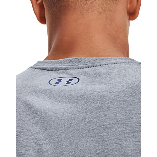 Under Armour Mens Global Foundation Short-Sleeve T-Shirt , Steel Light Heather (036)/American Blue , Medium #TOP4