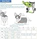ZHHSUNY Hunde-Rollstuhl, hilft kleinen Haustieren mit gelähmten Hinterbeinen, zur Wiederherstellung der Mobilität, zwei Räder, Hundewagen, Reflexeffekt, Behindertenwagen (M)