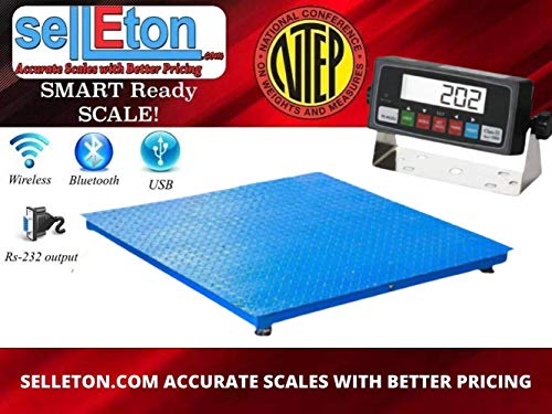Selleton 10000Lb/1Lb 4\'X4\' (48\" X 48\") Floor Scale /Pallet / Warehouse / Industrial - Thumbnail 3