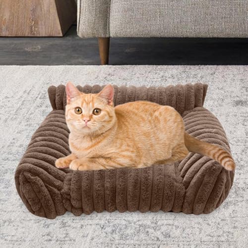 Canapé litière pour chats et chiens surélevé et confortable