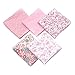 NaroFace Tissus Coton 50 x 50cm Couture Quilting Fabric Patchwork Vêtements Sewing Artisanat - 5pcs (Rose)