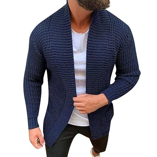 Chaqueta de lana hombre casual con botones y bolsillos para otoño e invierno