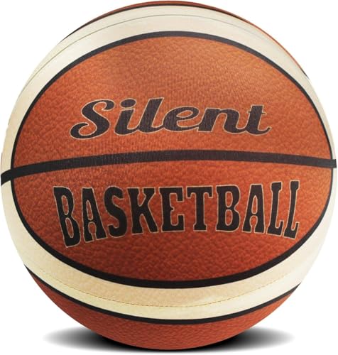 Irsnianianfa Silent Basketball-Size 7,2025 Upgrade Dribble Dream Silent-Basketball,Si-Lent Basket-Ball Dribbling Indoor,Foam Basketba-ll Indoor Training Quiet Ball Birthday Gift for Youth (Orange)