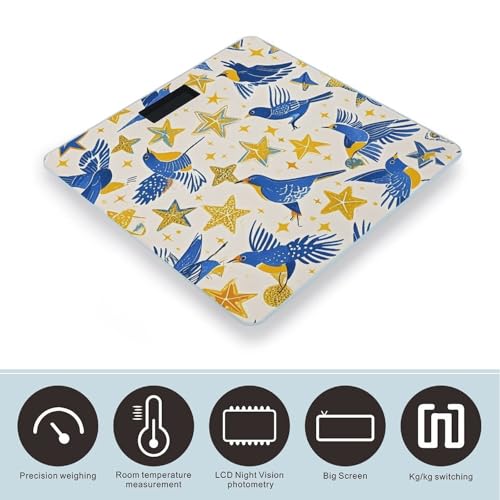 Báscula digital inteligente para baño con diseño Star Bird miniatura 3