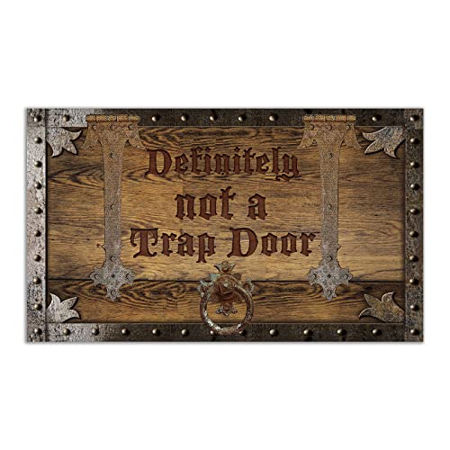 Definitely Not A Trap Door Doormat Funny Front Door Mat Outdoor Indoor Entryway Floor Mat Welcome Mats Home Decorative #TOP27