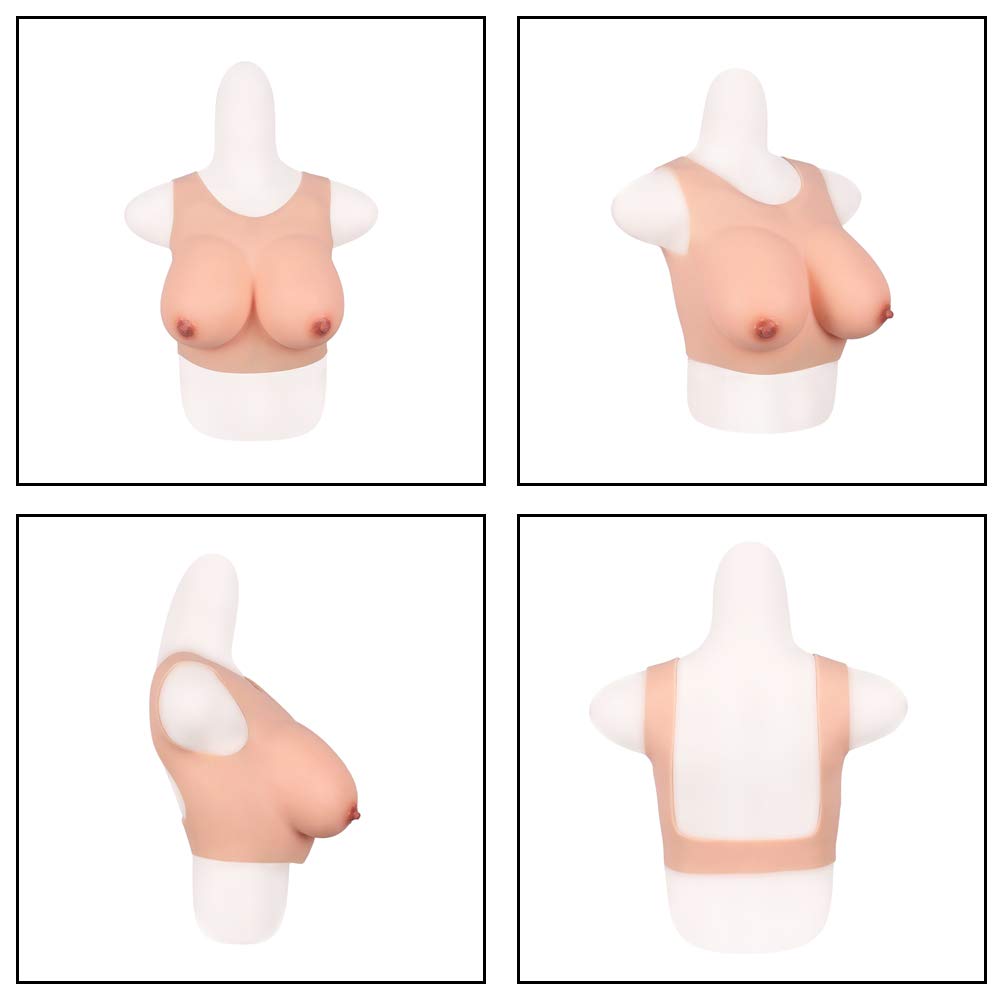 Silikonowe formy piersi do crossdressingu, mastektomii i cosplayu, naturalny wygląd, wygodne noszenie, elastyczny bawełniany wypełniacz