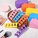 500 Pcs (250 Pairs) Toe Separators Pedicure Tool Kit Soft Toe Spacers for Pedicures Spreaders Finger Dividers for Women Men Feet Nail Toenails Art Painting Polish Spa(Multicolors)