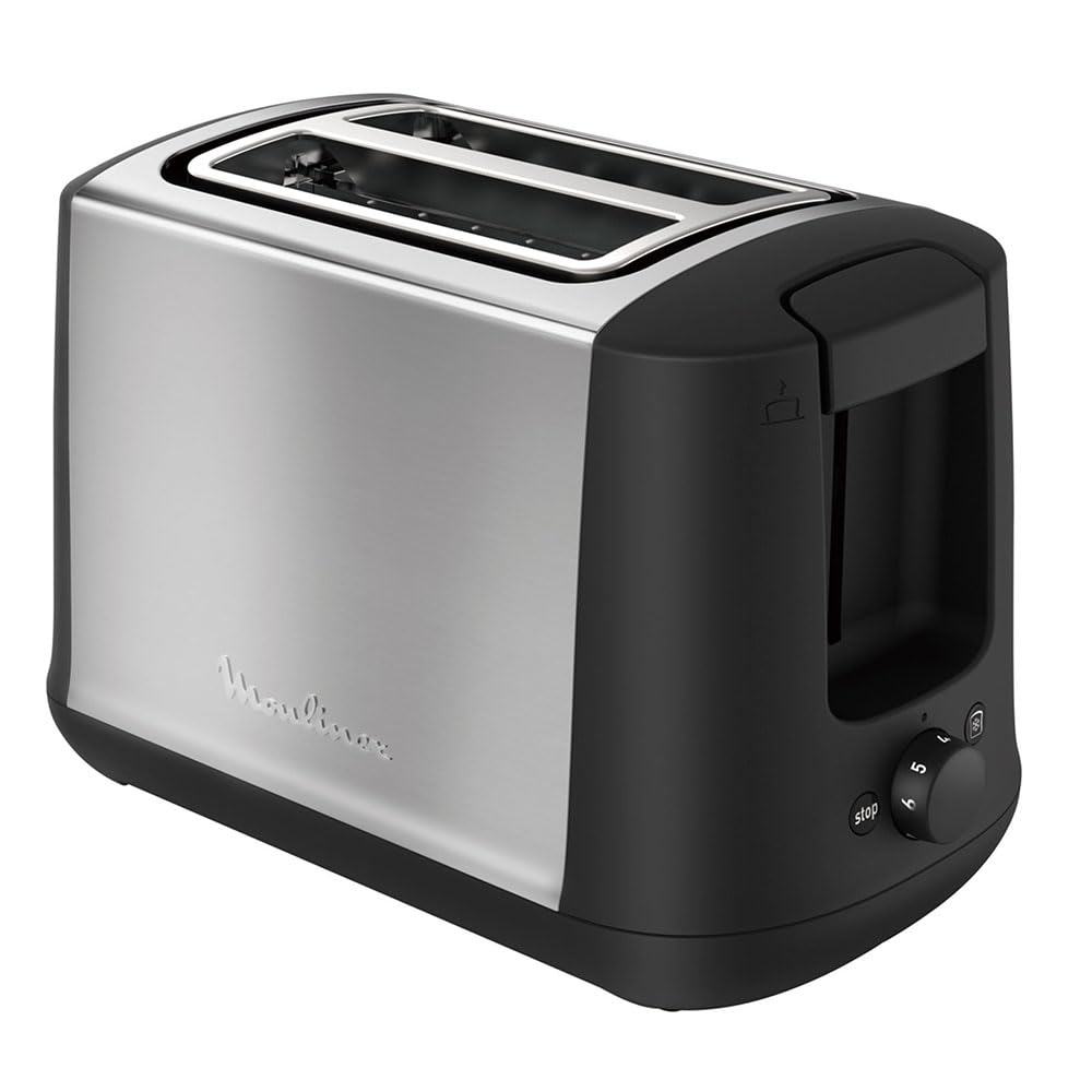 MOULINEX LT340811 Subito toster z 2 rowkami, 7 stopniami opiekania, 850 W, stal nierdzewna, 5,3 tona, brązowy