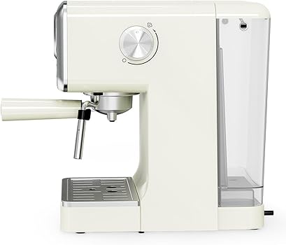 Jocca - Cafetera Espresso Retro | 15 Bar de Presión | Depósito de Agua Extraíble 1,7L | Filtro para 1-2 Tazas (40/80ml) | Bandeja de Goteo Extraíble | Protección contra Sobrecalentamiento | 1400W2