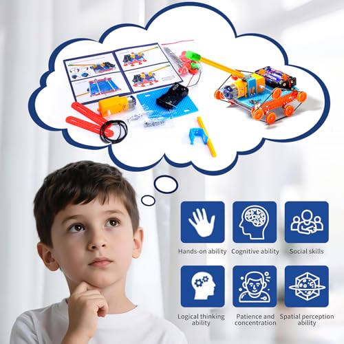 STEM Kits for Kids Ages 8-10 12-14, 4 in 1 Solar Powered STEM Toys for Boys Science Engineering Robotics Robot Building Kits Projects for Kids Age 8-12, Building Toys Crafts for Boys 8-12 6-8 - Image 8