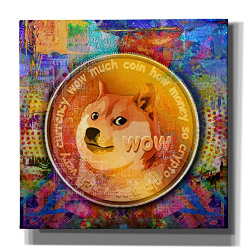 Epic Graffiti 'DOGE Crypto Dogecoin Portfolio, Canvas Wall Art, 18