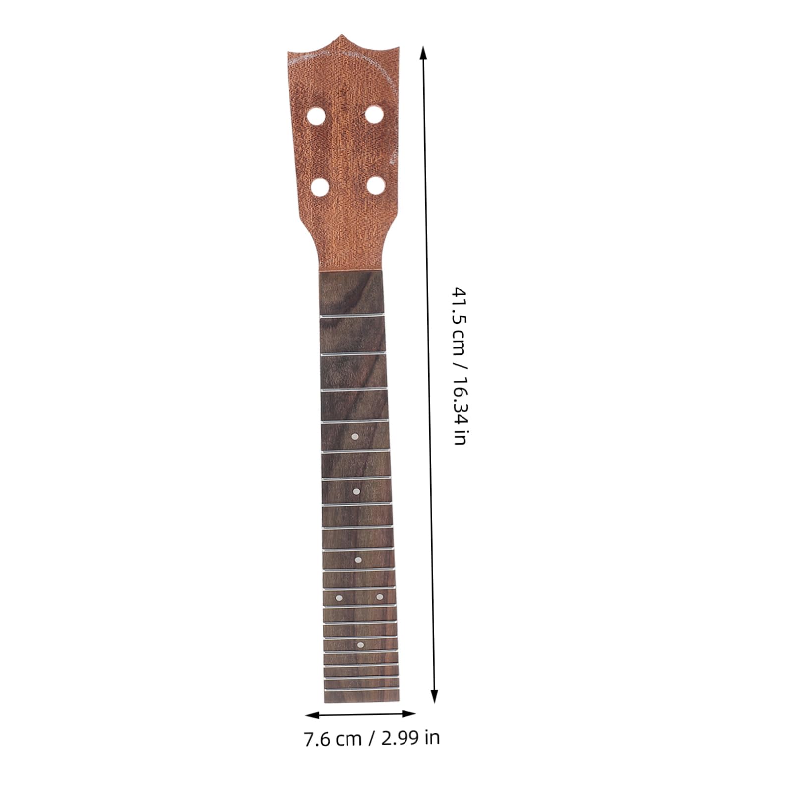 BESPORTBLE Durable Ukulele Neck with Smooth Rosewood Fingerboard for DIY Projects Compatible with Ukuleles Craftsmanship for Use
