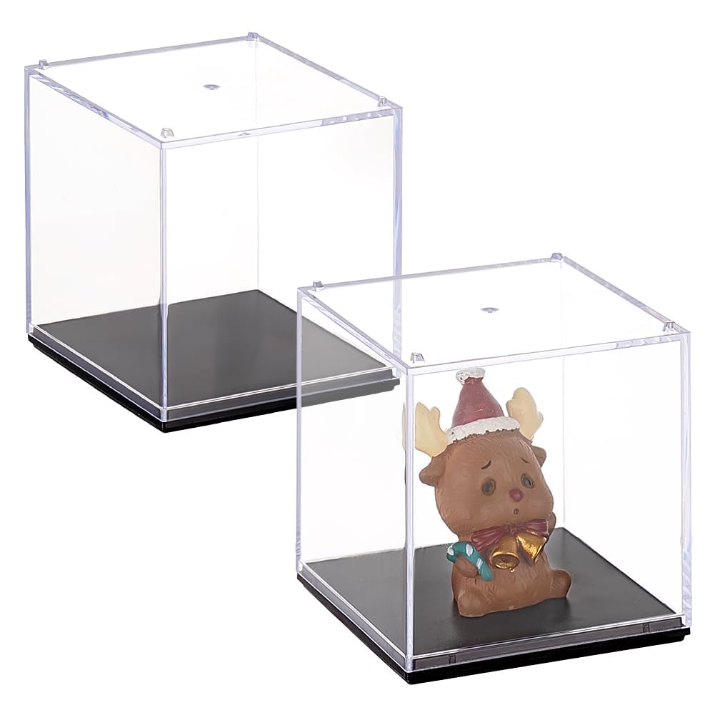 Sponsored Ad – Excefore 2 Pack Minifigure Display Case, Dustproof Acrylic Minifigure Display Cases, Suitable for Collection Models Minifigures, Bricks Blocks Toys (5*5*5cm)