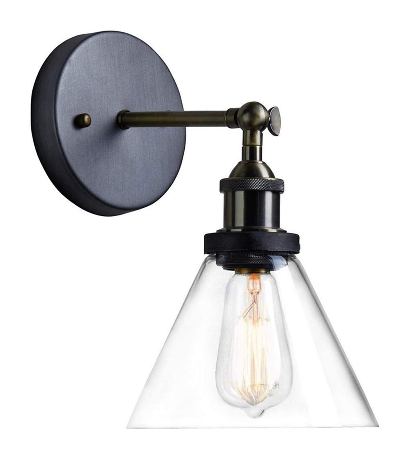 Lampe murale de verre rétro Edison pour chambre et salon moderne