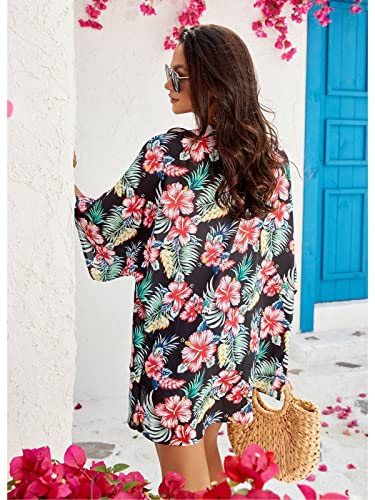 Image of BB&KK Women's Floral Kimono Summer Short Cover Ups Tops
