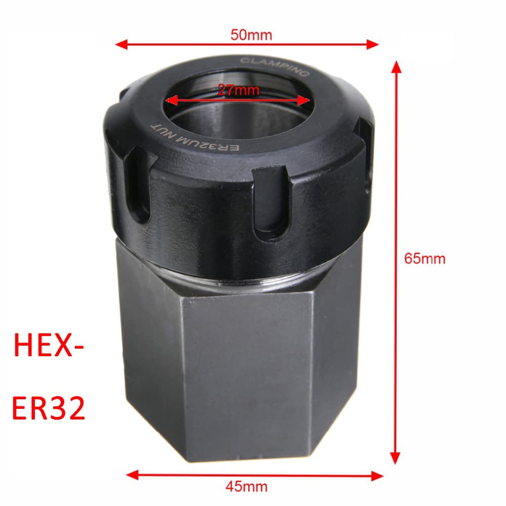 Draaibankspantang, spantangboorkop, hoge nauwkeurigheid, grote elasticiteit, brede toepassing ER32 voor graveermachine (26 mm/1,02 inch