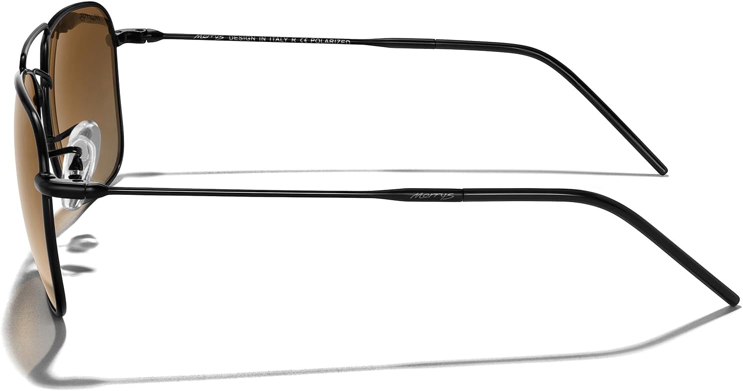 MERRY'S Retro Metal Square Aviator Polarized Sunglasses for Men Women S6028 - Image 3