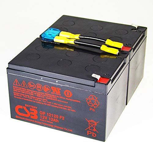 Batería WSB CSB-SCD6 SCD6 Compatible con APC RBC6 RBC 6 Plug & Play