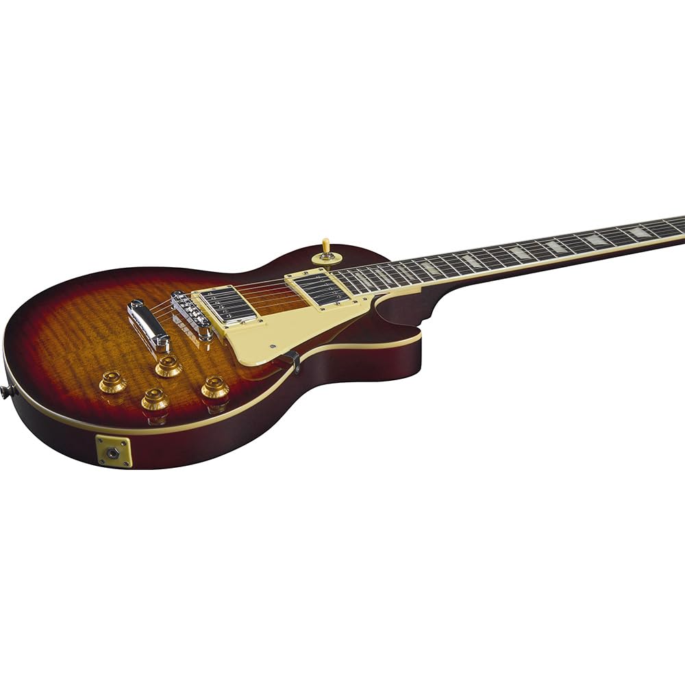 SPENCER BY EKO - LP10 HONEY BURST, Guitare Électrique, Corps en Peuplier, Manche en Érable, Touche en Résine, Micros H-H, Sélecteur Toggle 3 positions, Chevalet style Tune-O-Matic, Couleur Honey Burst
