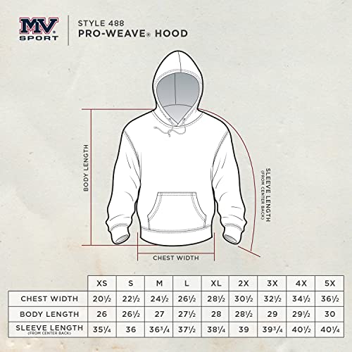 Mv Sport Cool Fleece Hoodies For Men (Heavyweight Mens Sweatshirt) Mens Hoodies Pullover (Royal, 3X-Large) #TOP6