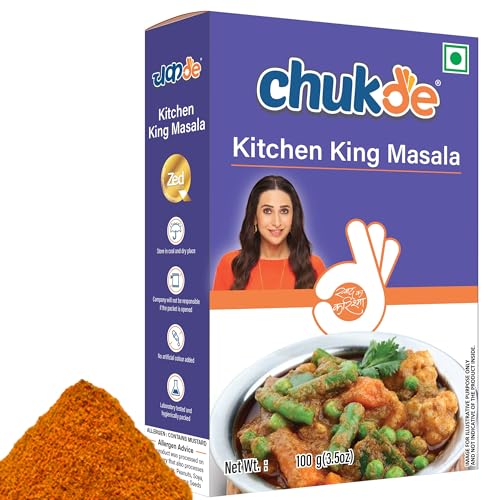 Image of Chukde - Kitchen King Masala - Powder Blend Spice - Authentic Indian Spice Blend - Aromatic and Savory Spice Mix for All Your Recipes - Blend of Spices for Mouthwatering Meals - 100 Gm (Pack Of 2)