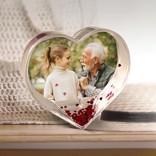 Miniatura 4 de Transparent Gift Bola Corazón Personalizada Con Foto. Globo Original Con Copos Corazones. Regalos Personalizados Para Familiares, Amigos O Pareja. Regalos San Valentín, Aniversario.