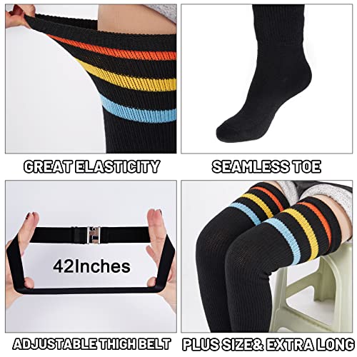 Image of Abodhu Plus Size Thigh High Socks for Thick Thighs Women- Extra Long Widened Extra Long Thick Knit